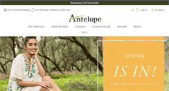 Desktop Screenshot of antelopeshoes.com